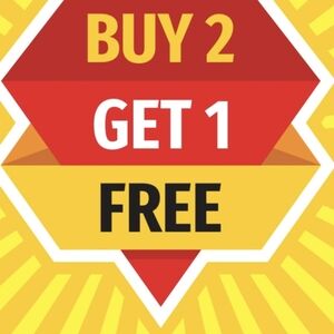 Buy 2 Get 1 Free Sign